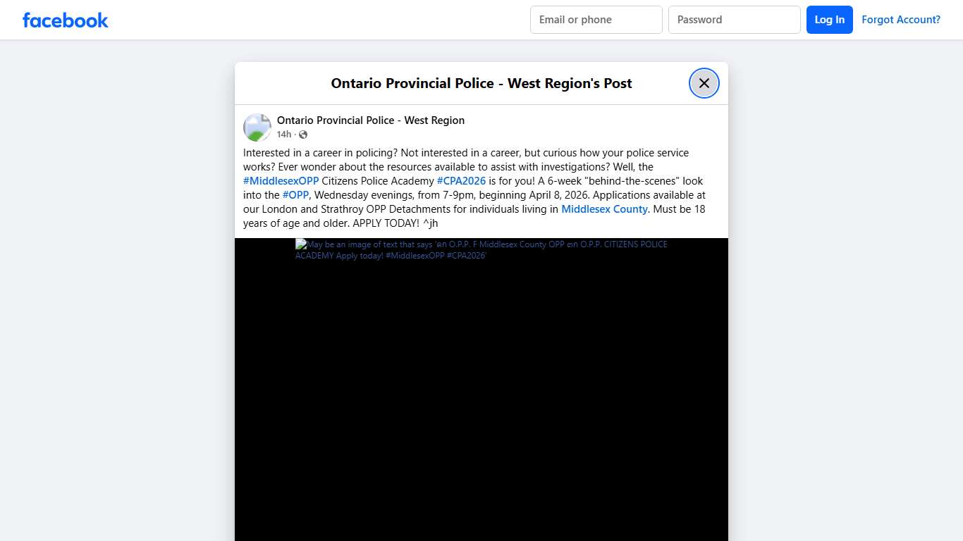 Interested in a... - Ontario Provincial Police - West Region Facebook